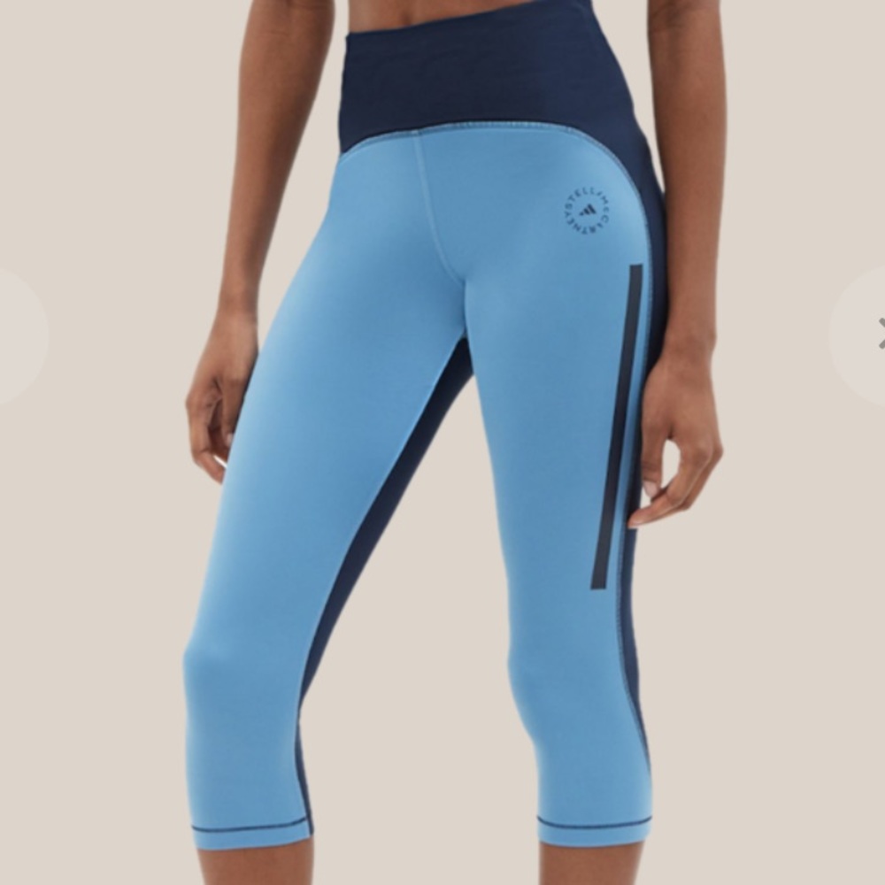 STELLA MCCARTNEY X ADIDAS 3/4 Truepace Heat Readyblue Leggings